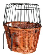Trixie coș bicicletă câini și pisici XS(max. 5kg) răchită deschidere superioară maro 44 x 48 x 33 cm