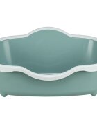 Trixie Davio litieră pisici cu ramă alb și verde 56x26x39 cm