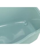 Trixie Davio Top litieră acoperită pisici cu filtru alb și verde 56x39x39 cm