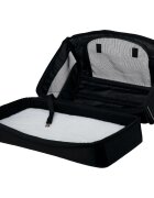 Trixie Holly geantă transport câini și pisici XS-M(max. 15kg) poliester deschidere frontală&laterală cu buzunare negru și gri 30 x 30 x 50 cm