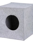 Trixie Iglu Anton căsuță pătrată pisici poliester gri 33 x 33 x 37 cm