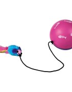 Trixie jucărie minge cu motoraș și șoricel pisici plastic multicolor 9cm