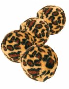 Trixie jucărie minge leopard pisici cu clopoțel plastic multicolor 3.5cm 4 buc