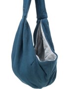 Trixie Junior geantă transport câini XS(max. 5kg) textil deschidere superioară albastru și gri 22 x 20 x 60 cm