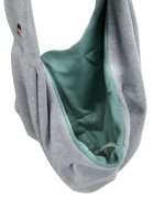 Trixie Junior geantă transport câini XS(max. 5kg) textil deschidere superioară gri și verde 22 x 20 x 60 cm