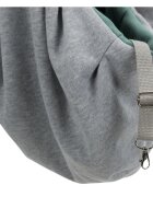 Trixie Junior geantă transport câini XS(max. 5kg) textil deschidere superioară gri și verde 22 x 20 x 60 cm
