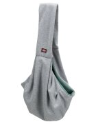 Trixie Junior geantă transport câini XS(max. 5kg) textil deschidere superioară gri și verde 22 x 20 x 60 cm
