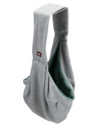 Trixie Junior geantă transport câini XS(max. 5kg) textil deschidere superioară gri și verde 22 x 20 x 60 cm