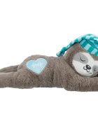 Trixie Leneș cu Simulator de Bătăi de Inimă jucărie interactivă câini junior cu sunet pluș Leneș cu Simulator de Bătăi de Inimă jucărie interactivă câini junior XS-XL cu sunet pluș maro și albastru 34cm