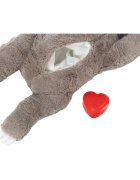 Trixie Leneș cu Simulator de Bătăi de Inimă jucărie interactivă câini junior cu sunet pluș Leneș cu Simulator de Bătăi de Inimă jucărie interactivă câini junior XS-XL cu sunet pluș maro și albastru 34cm