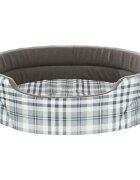 Trixie Lucky coș oval câini și pisici poliester imprimeu geometric pernă reversibilă gri Lucky coș oval câini S-M poliester imprimeu geometric pernă reversibilă gri 65 x 55 cm