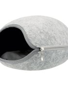 Trixie Luna coș oval câini și pisici poliester husă detașabilă gri Cave Luna cu Fermoar coș oval câini și pisici XS poliester gri 40 x 24 x 46 cm