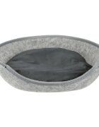 Trixie Luna coș oval câini și pisici poliester husă detașabilă gri Cave Luna cu Fermoar coș oval câini și pisici XS poliester gri 40 x 24 x 46 cm