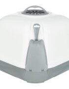 Trixie Maro Corner litieră acoperită pisici cu filtru de colț cu lopățică gri și 60x43x52 cm