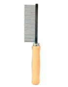 Trixie pieptăn câini cu mâner dinți deși metal 17cm