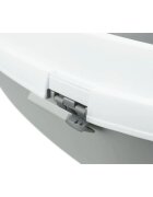 Trixie Primo XXL litieră pisici cu ramă alb și gri 56x25x71 cm