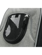 Trixie Savina rucsac transport câini și pisici XS-S(max. 10kg) poliester deschidere frontală&superioară negru și gri 30 x 26 x 33 cm