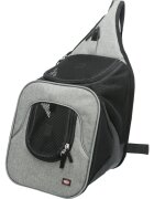 Trixie Savina rucsac transport câini și pisici XS-S(max. 10kg) poliester deschidere frontală&superioară negru și gri 30 x 26 x 33 cm