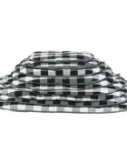 Trixie Scoopy saltea ovală câini bumbac imprimeu geometric husă detașabilă alb și negru 64x41cm