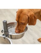 Trixie set suport castroane câini + 2 boluri înalțime reglabilă metal L-XL(2.8l ⌀24cm)