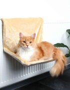 Trixie sezlong pentru calorifer dreptunghiular pisici plus ajustabil bej 48 x 26 x 30 cm