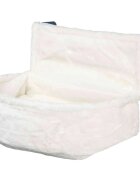 Trixie sezlong pentru calorifer oval pisici plus pernă reversibilă alb 45 x 13 x 33 cm