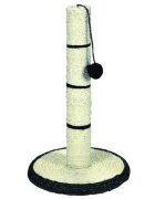 Trixie sisal plat cu stâlp și jucărie pisici negru 50 x 31cm