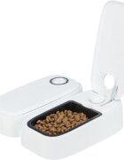 Trixie TX2 hrănitor automat câini 2 boluri dreptunghiular programabil plastic alb și negru S-L(0.6l 27x7cm)