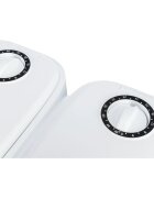 Trixie TX2 hrănitor automat câini 2 boluri dreptunghiular programabil plastic alb și negru S-L(0.6l 27x7cm)