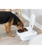 Trixie TX2 hrănitor automat câini 2 boluri dreptunghiular programabil plastic alb și negru S-L(0.6l 27x7cm)