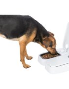 Trixie TX2 hrănitor automat câini 2 boluri dreptunghiular programabil plastic alb și negru S-L(0.6l 27x7cm)