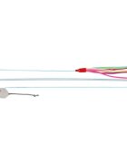 Trixie undiță cu 2 jucării pisici plastic multicolor 40 cm