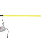 Trixie undiță cu șoarece jucărie pisici pluș multicolor 100cm