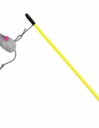 Trixie undiță cu șoarece jucărie pisici pluș multicolor 50cm