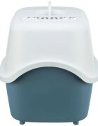 Trixie Vico Open Top litieră acoperită pisici cu filtru cu lopățică alb și albastru 40x40x56 cm