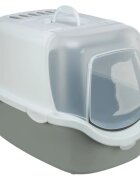 Trixie Vico Open Top litieră acoperită pisici cu filtru cu lopățică alb și gri 40x40x56 cm