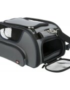 Trixie Wings Airline geantă transport câini și pisici XS-M(max. 20kg) poliester autorizată IATA gri 28 x 23 x 46 cm