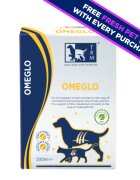 TRM Omeglo supliment piele & blană câini ulei Omeglo XS-XL supliment piele & blană câini și pisici flacon 200ml ulei