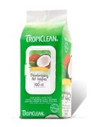 Tropiclean șervețele umede câini și pisici hipoalergenice Nucă de cocos cutie 100buc