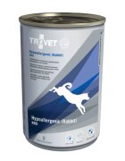 Trovet Dog Hypoallergenic RRD Iepure dietă veterinară câini conservă hrană umedă afecțiuni digestive si dermatologice (pate) 400g