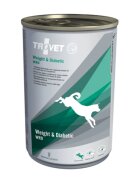 Trovet Dog Weight & Diabetic WRD dietă veterinară câini conservă hrană umedă afecțiuni metabolice (obezitate și diabet) (pate) 400g
