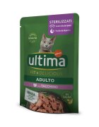 ULTIMA Fit & Delicious Sterilised Curcan plic hrană umedă pisici sterilizate (în sos) bax 85g x 24buc