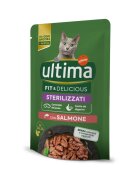 ULTIMA Fit & Delicious Sterilised Somon plic hrană umedă pisici sterilizate (în sos) 85g