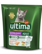 ULTIMA Sterilised Somon hrană uscată pisici sterilizate Cat Sterilised Adult Somon hrană uscată pisici sterilizate 800g