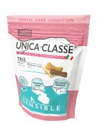 UNICA Classe Tris M Pui și Miel punguță recompense funcționale câini sensibilități dentare 400g