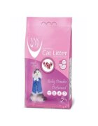 Vancat Baby Powder Talc așternut igienic pisici granule bentonită aglomerant fără praf 5kg