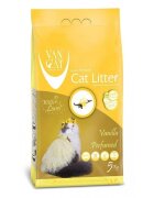 Vancat Vanilie așternut igienic pisici granule bentonită aglomerant neutralizare mirosuri 5kg