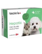 VETARIA+ Hepatic pisici și caini de talie mica XS-S supliment sistem hepatic câini și pisici Pui cutie 30 capsule