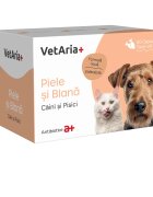 VETARIA+ Piele si Blana supliment piele & blană câini și pisici Pui capsule Piele si Blana XS-XL supliment piele & blană câini și pisici Pui cutie 30 capsule