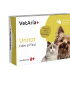 VETARIA+ Urinar supliment sistem urinar câini și pisici Pui capsule Urinar XS-XL supliment sistem urinar câini și pisici Pui cutie 30 capsule